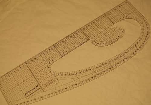 Lineal 50 cm mit Kurve