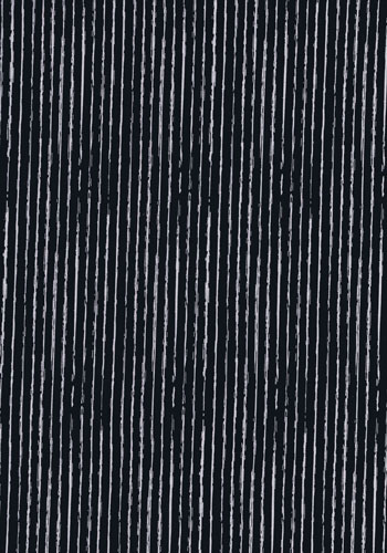 Schwarzer Baumwolljersey mit weißen Streifen