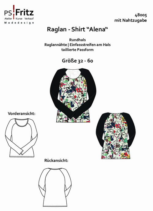 Raglan - Shirt "Alena" - 48005